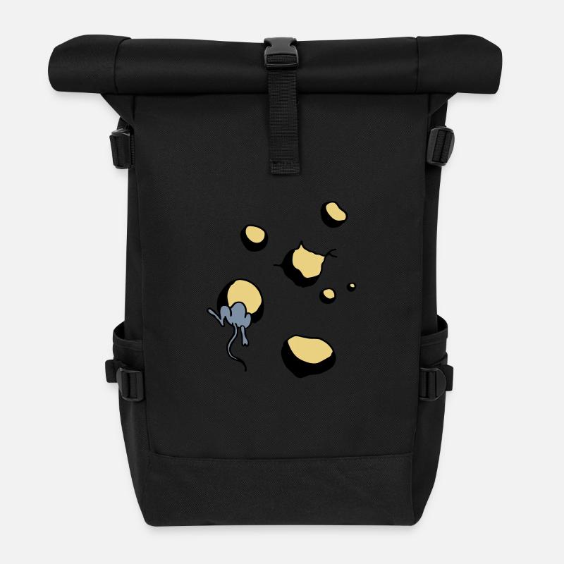 maus - Sac à dos roll top - noir