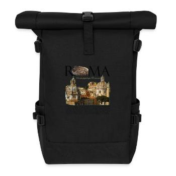 ROMA - Sac à dos roll top - noir - Devant