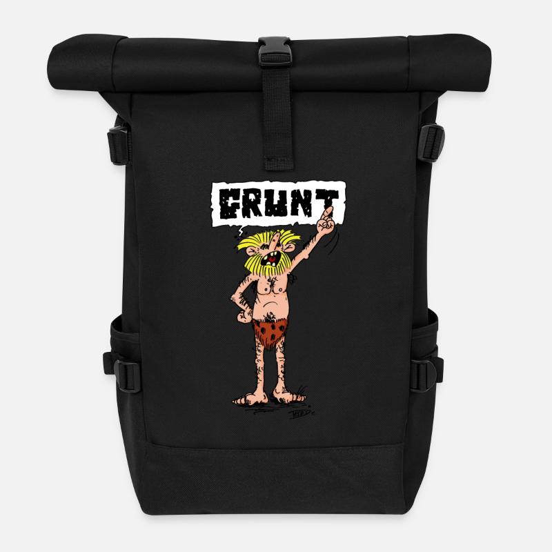 grunt trans - Sac à dos roll top - noir