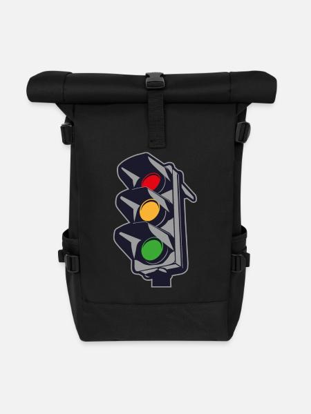 Ampel - Rolltop Rucksack - Schwarz