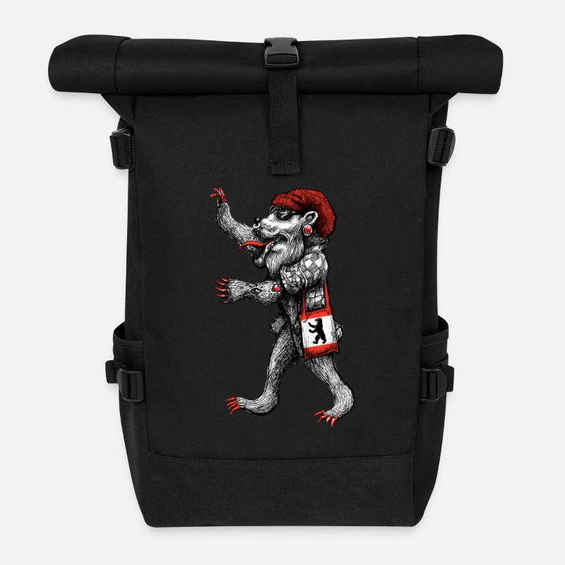 Berlin - Rolltop Rucksack - Schwarz