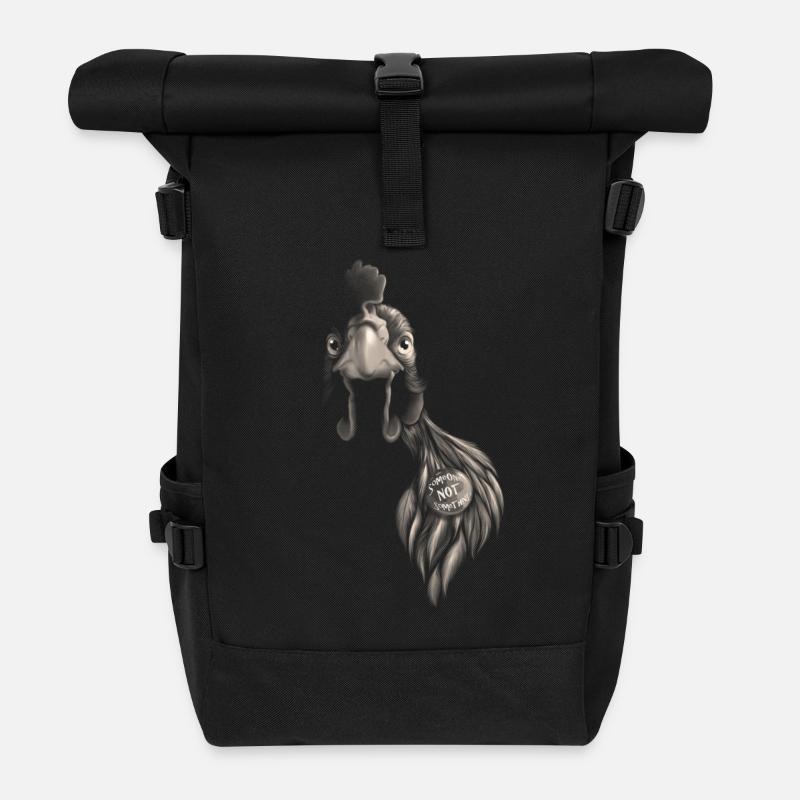 Someone NOT something - Rolltop Rucksack - Schwarz
