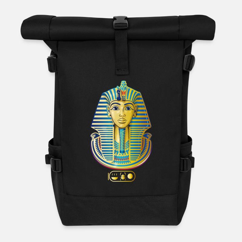 TUTANCHAMUN I Tutankhamen - Rolltop Rucksack - Schwarz