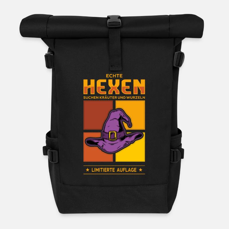 Hexen - Rolltop Rucksack - Schwarz
