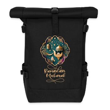Ramadan Gift Eid Mubarak Islam Allah Muslim - Roll Top Backpack - black - Front