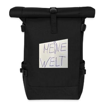 Meine Welt // Wie sie mir gefällt! - Rolltop Rucksack - Schwarz - Vorne