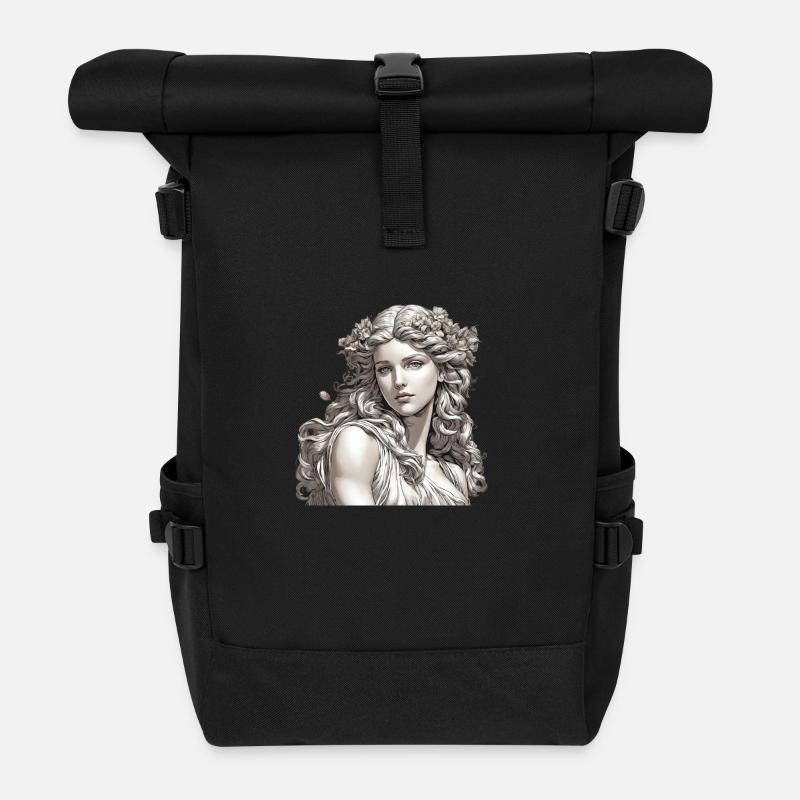 Femme de beauté et de désir - Sac à dos roll top - noir