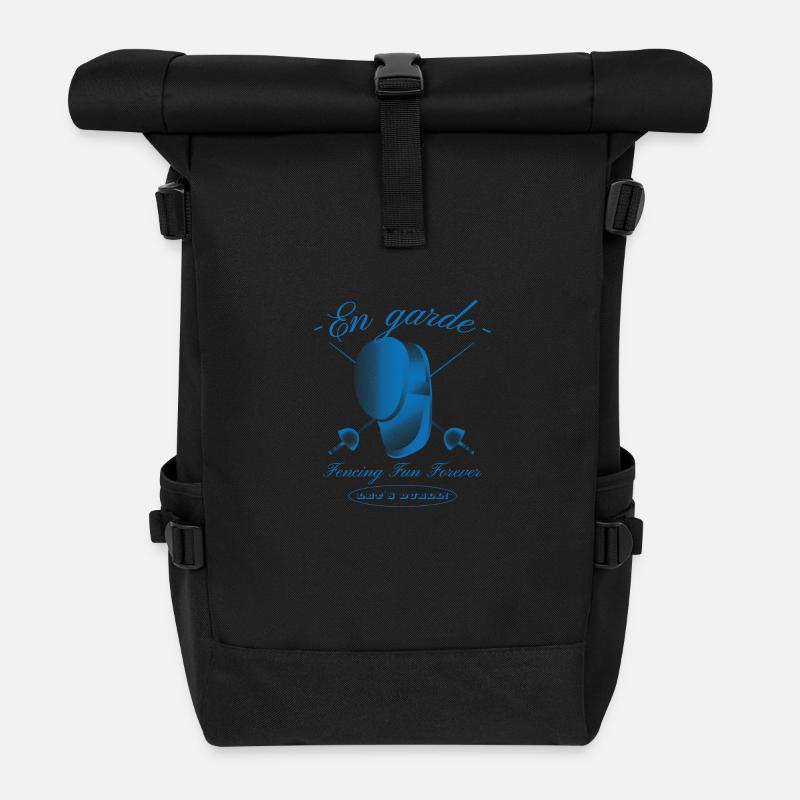 Fechten - Rolltop Rucksack - Schwarz