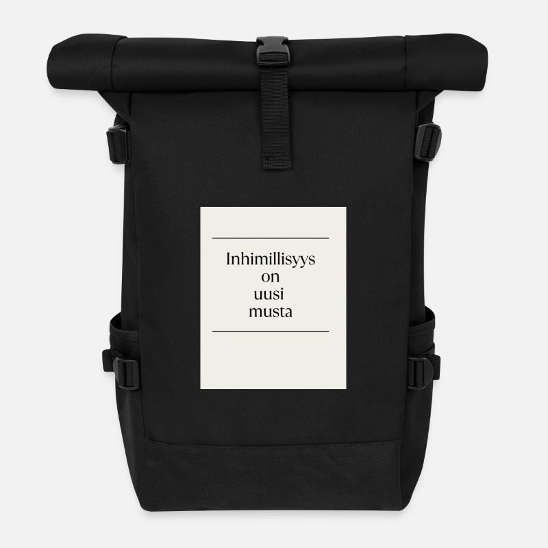 Inhimillisys est le nouveau noir - Sac à dos roll top - noir