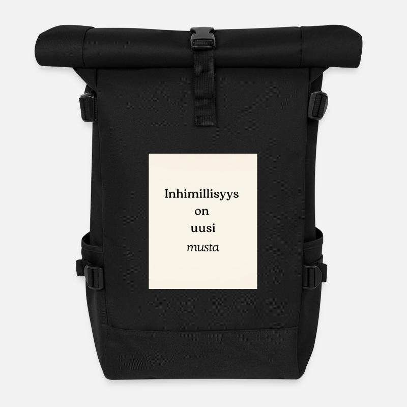 Le nouveau noir de l’humanité - Sac à dos roll top - noir