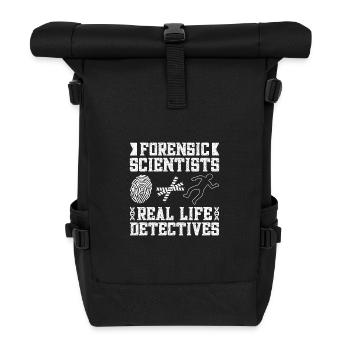 Forensic Analyst Real Life Detectives Squad Crime - Rolltop Rucksack - Schwarz - Vorne