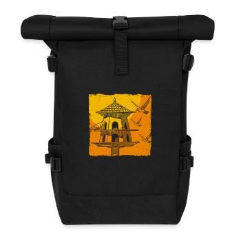 alimentation des oiseaux - Sac à dos roll top - noir - Devant