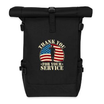 Merci pour votre service - Sac à dos roll top - noir - Devant