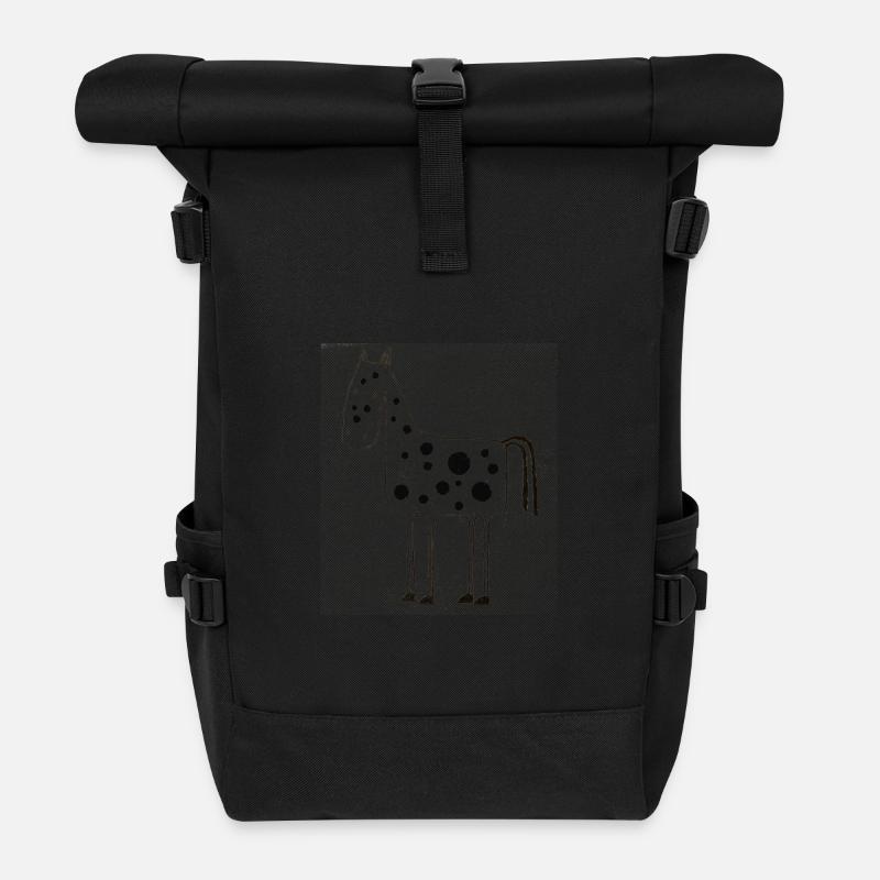 Pony - Rolltop Rucksack - Schwarz