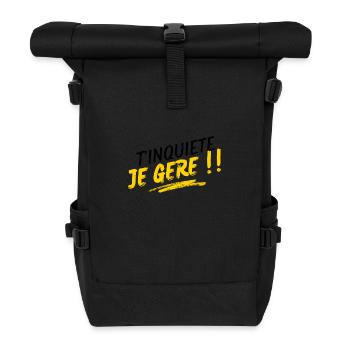 Don't worry, I'll deal with it!! - Roll Top Backpack - black - Front