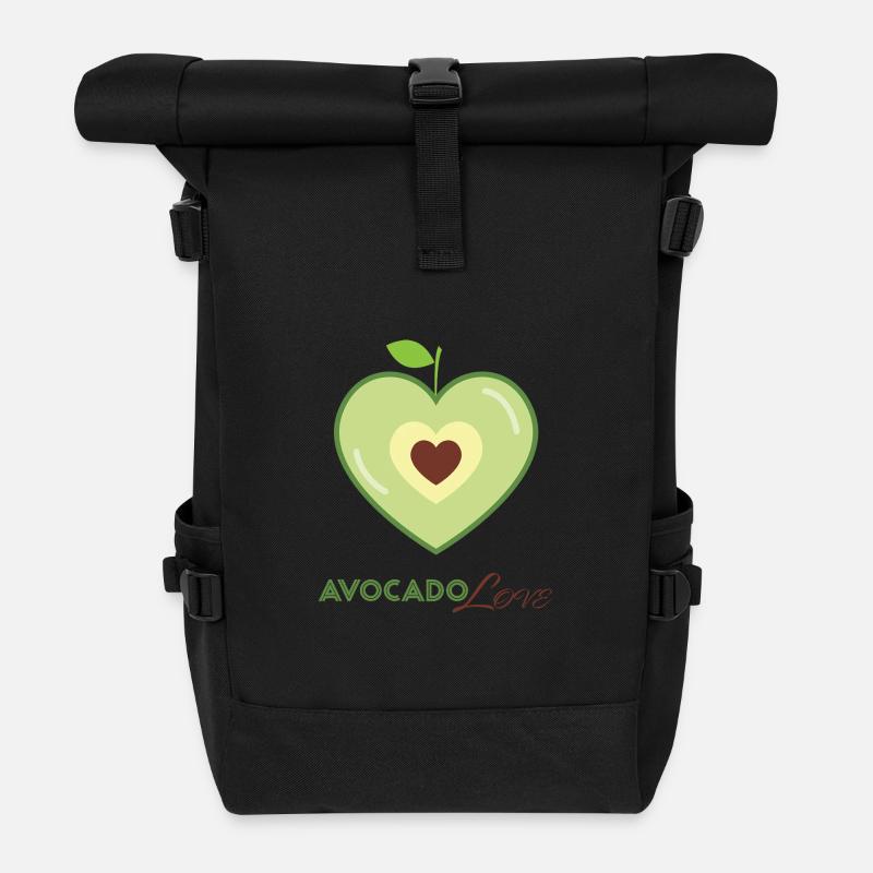 Amour au cœur d’avocat - Sac à dos roll top - noir