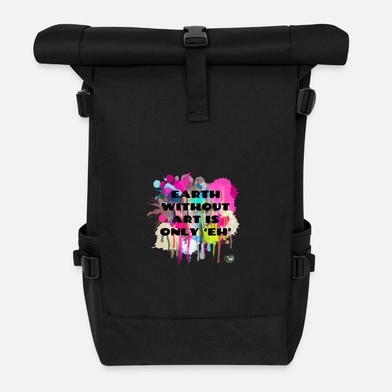 Zitat - Rolltop Rucksack - Schwarz