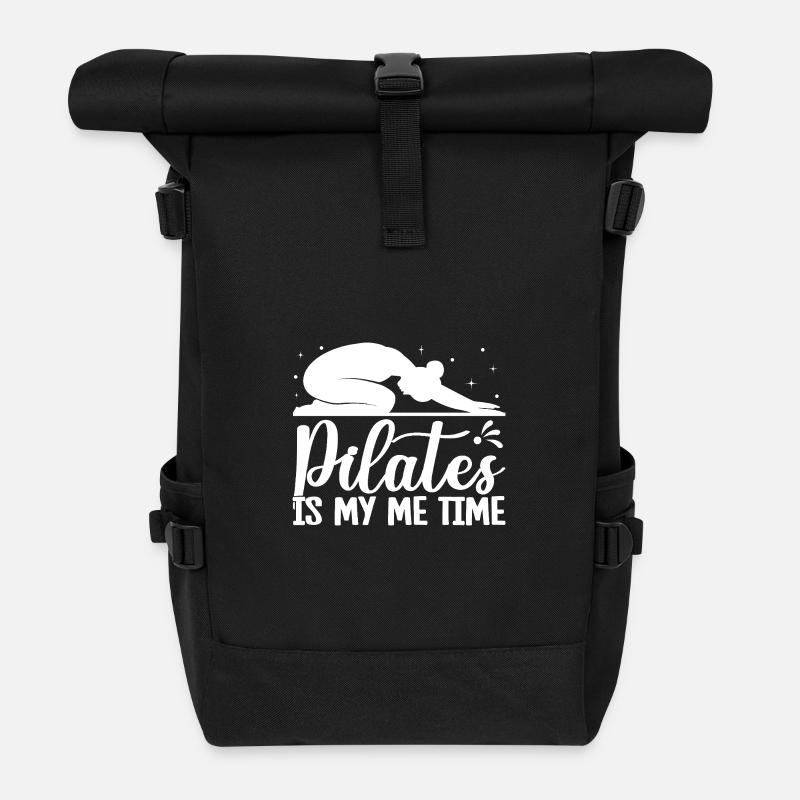 Pilates Enthusiasts Pilates Is My Me Time Pilates - Rolltop Rucksack - Schwarz