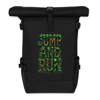 Sautez et courez - Sac à dos roll top - noir - Devant