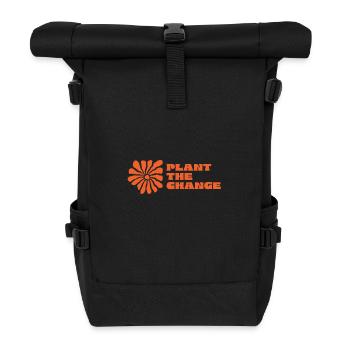 Planter le lettrage Change - Sac à dos roll top - noir - Devant