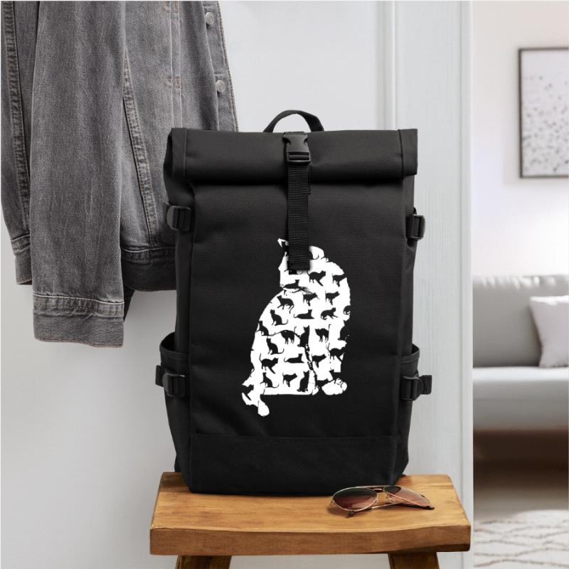 chat chat chat chat chat chatte minette chatte chatte minette Sac à dos roll top