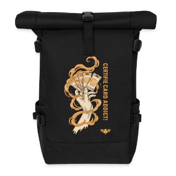 Trading Card Binder CERTIFIE CARD ADDICT Booster - Roll Top Backpack - black - Front