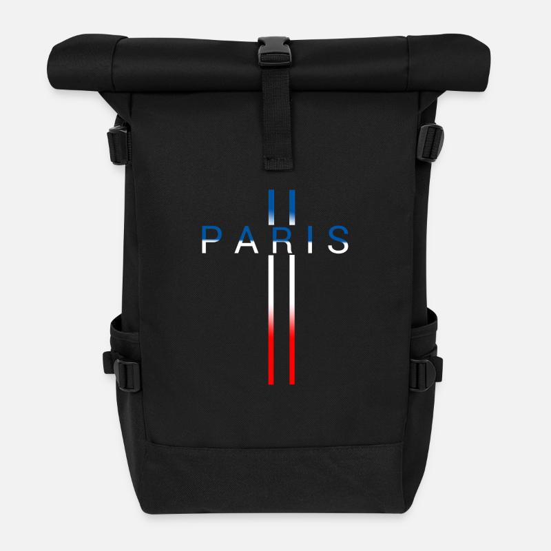 Paris - Sac à dos roll top - noir