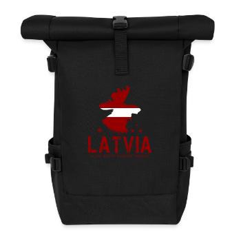 Lettonie Lettonie Letton - Sac à dos roll top - noir - Devant