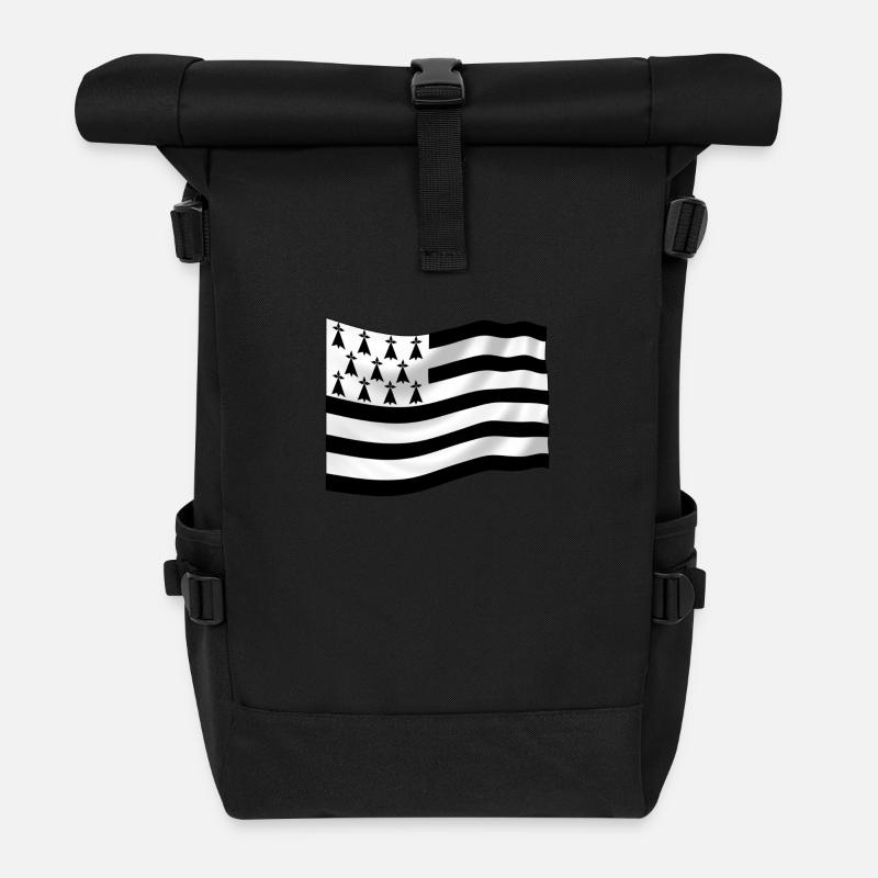 bretagne - Sac à dos roll top - noir