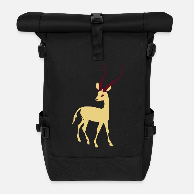Gazelle - Rolltop Rucksack - Schwarz