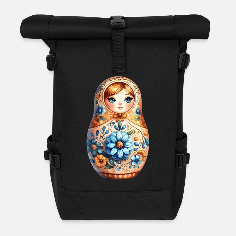 Matriochka Noble Don - Sac à dos roll top - noir