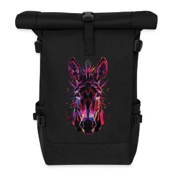 Esel - Rolltop Rucksack - Schwarz - Vorne