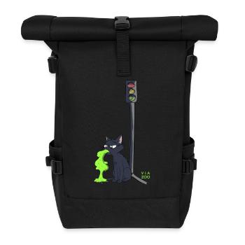 Sick Cat Viazoo - Roll Top Backpack - black - Front