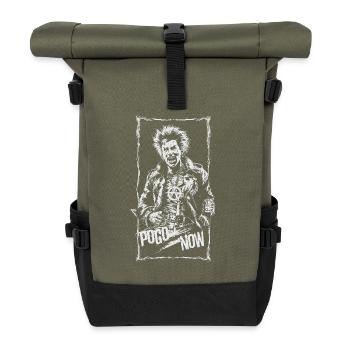 Pogo jetzt - Rolltop Rucksack - Olive/Schwarz - Vorne