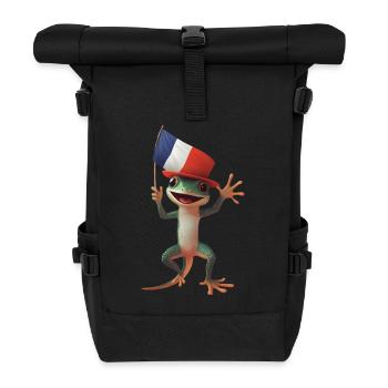 Gecko - Rolltop Rucksack - Schwarz - Vorne