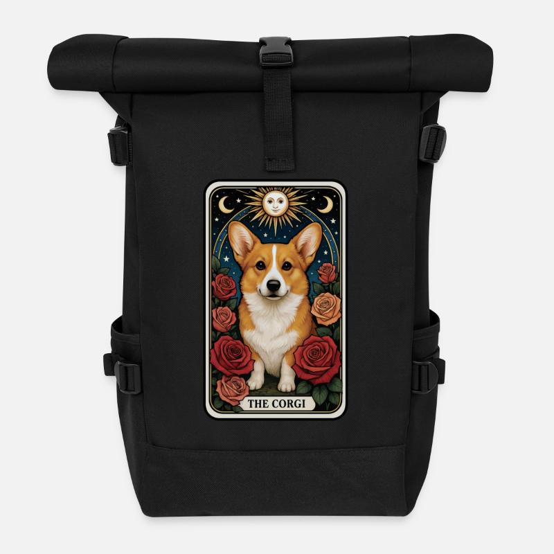 Corgi - Rolltop Rucksack - Schwarz