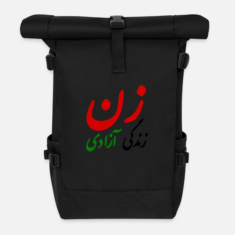 Women life freedom - Rolltop Rucksack - Schwarz