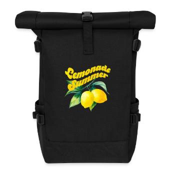 Lemonade Summer - Rolltop Rucksack - Schwarz - Vorne