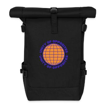 Unity of Opposites T-Shirt - Roll Top Backpack - black - Front