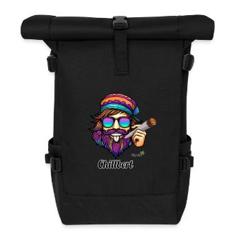 Chillbert der Kiffer - High Art - Rolltop Rucksack - Schwarz - Vorne