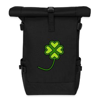 Trèfles de la Saint-Patrick - Sac à dos roll top - noir - Devant