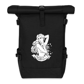 Crying Heroine Black - Rolltop Rucksack - Schwarz - Vorne