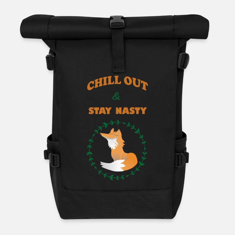 Chill out - Sac à dos roll top - noir