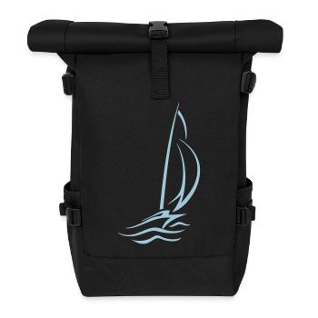 Voilier - Sac à dos roll top - noir - Devant