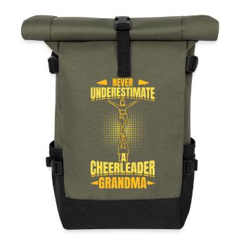Cheerleader Grandmother - Roll Top Backpack - olive/black - Front
