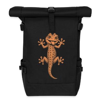 Gecko - Rolltop Rucksack - Schwarz - Vorne