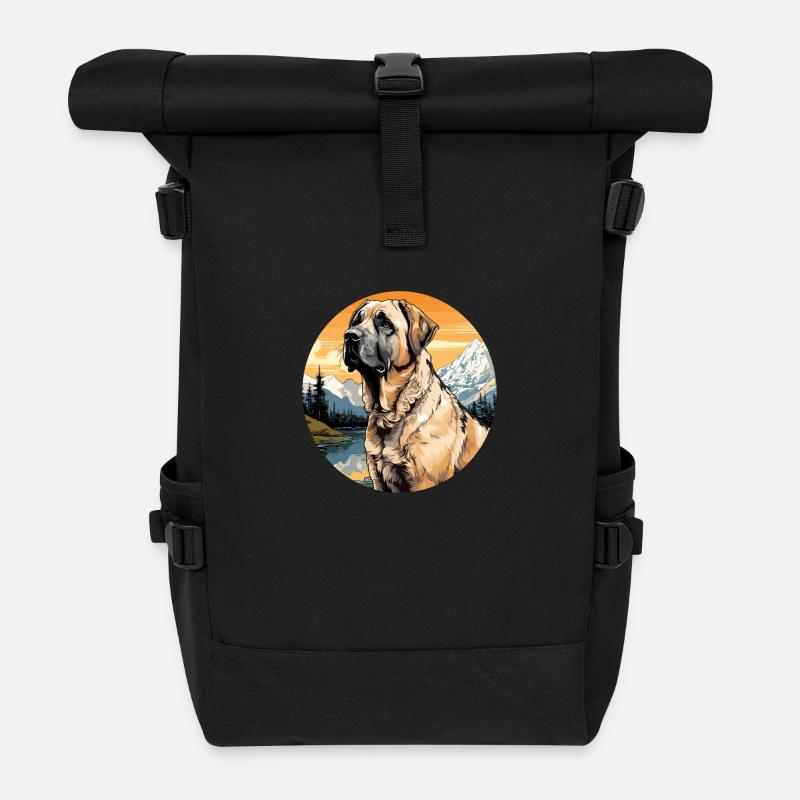 Chien Kangal - Sac à dos roll top - noir