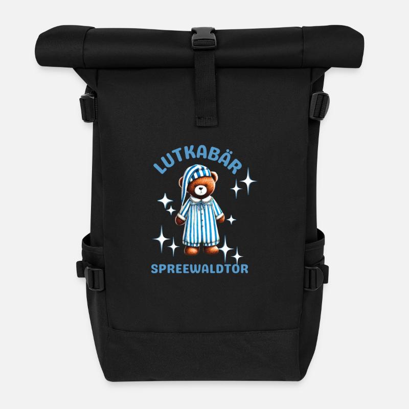 Lutkabär - Rolltop Rucksack - Schwarz