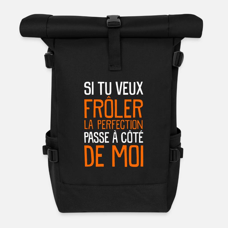 La Perfection - Sac à dos roll top - noir