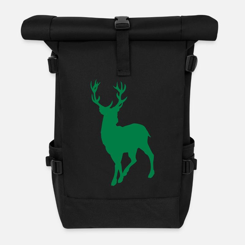 reh - Rolltop Rucksack - Schwarz